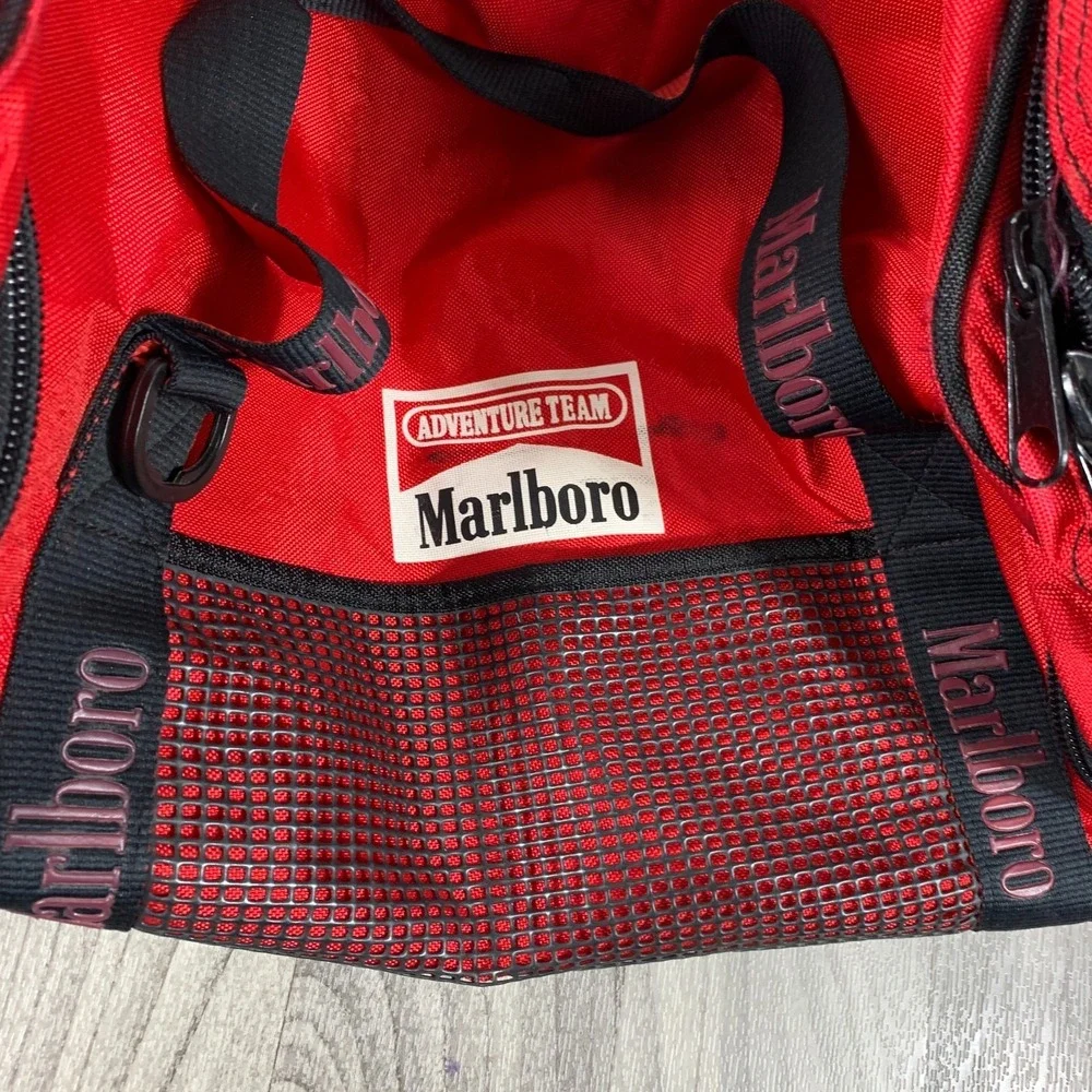 Vintage 90s Marlboro Unlimited Gym Duffle Bag Adventure Team Promo VTG